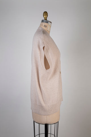 Pink sand sleeveless jacket (6)