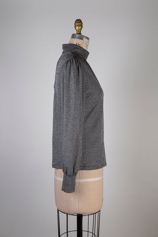 Silver Grey Ruched Top (6)