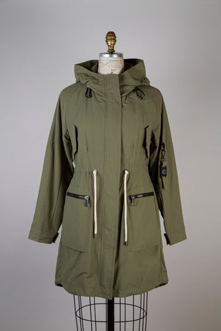 Manteau de mi-saison kaki (M)