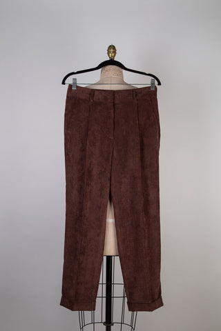 Pantalon Monsieur en corduroy cacao (6)