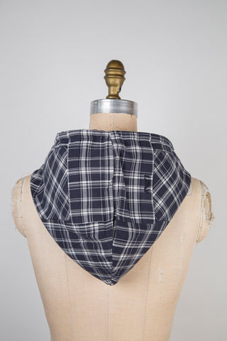 Blue denim/bright tartan capulard