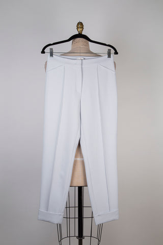 Glacier blue cigarette trousers (4)