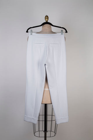 Glacier blue cigarette trousers (4)
