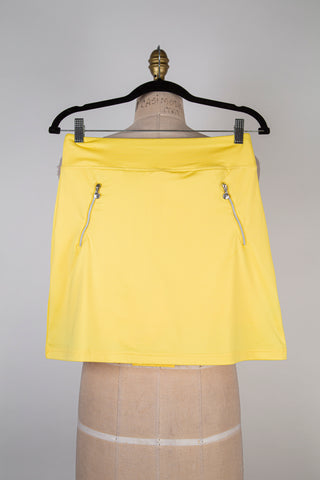 Jupe short en microfibre mimosa (XS)