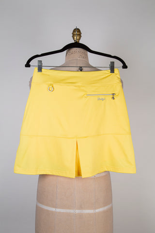 Jupe short en microfibre mimosa (XS)