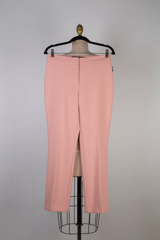 Pantalon droit rose corail (XS/S)