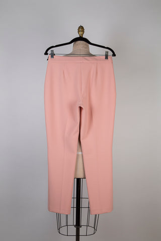 Pantalon droit rose corail (XS/S)
