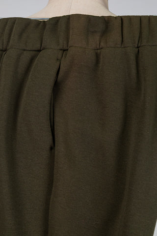 Khaki trousers in super soft fleece (M)