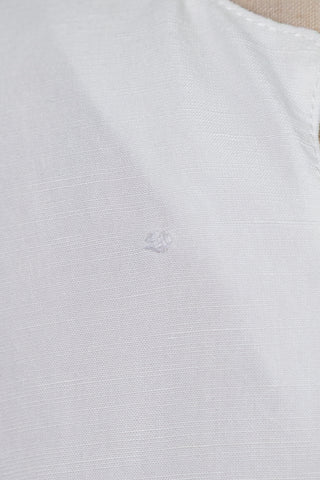 Blouse blanche à dos ajouré (XS)