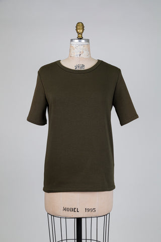 Chandail kaki en molleton tout doux (8)