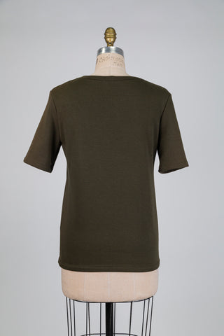 Chandail kaki en molleton tout doux (8)