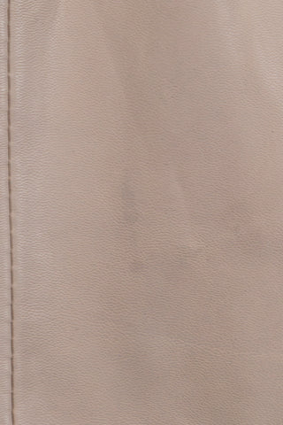 Cream leather ruffled skirt (4+8)