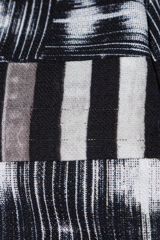 Capulard graphique noir et blanc/ rose néon sans pinces