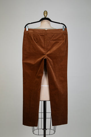 Pantalon velours brun noisette (10)