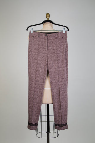 Pantalon à chevrons avec insertions de dentelles (S+M+L)