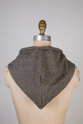 Capulard aviateur / jacquard cappuccino scintillant