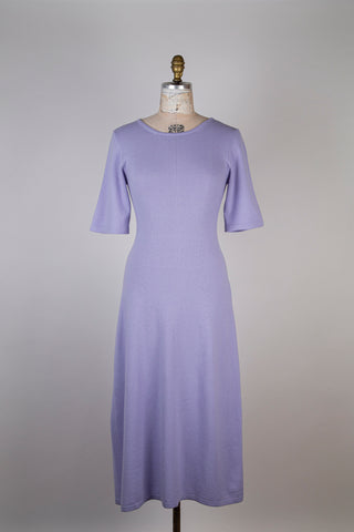 Luxurious Lavender Knit Fitted Dress (XS &amp; S)