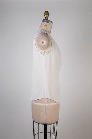 Top crème drapé façon cache-coeur (2-4-8)