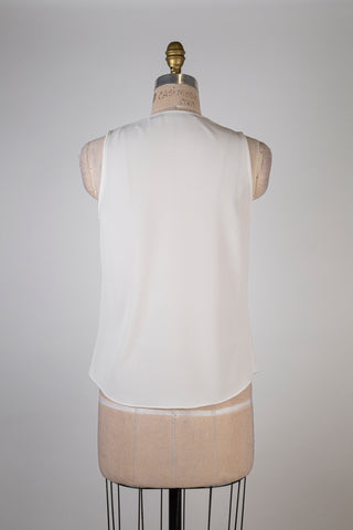 Top crème drapé façon cache-coeur (2-4-8)