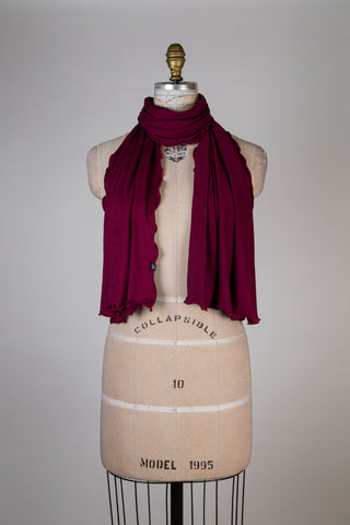 Foulard douceur prune