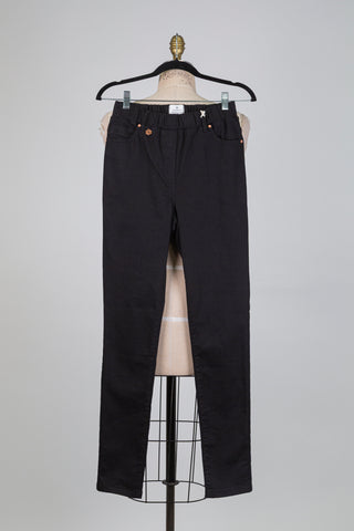 Black stretch denim skinny jeans (XS)