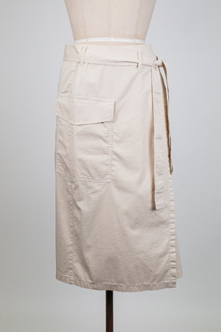 Jupe portefeuille mastic à poche cargo (M)