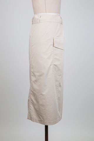 Jupe portefeuille mastic à poche cargo (M)