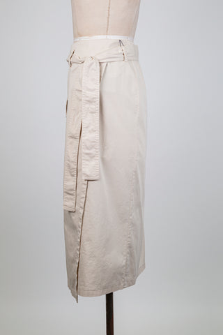 Jupe portefeuille mastic à poche cargo (M)