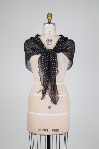 Châle "petits coeurs après 9h"