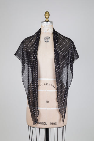 Châle "petits coeurs après 9h"