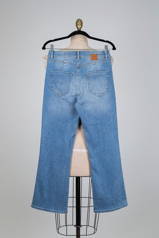 Pantalon en denim ultra-flex bleu délavé (6)