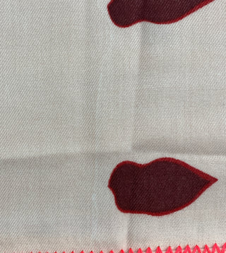 Foulard J'AIME L'AMOUR rose pâle (TU)