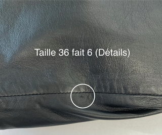 Black leather perfecto jacket (4 to 8)