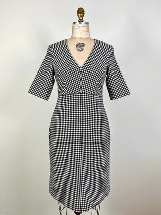 Blue/black and white plaid dress (8)