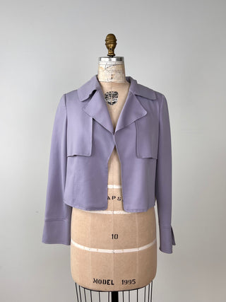 Short, chic lavender jacket (0 and 2)