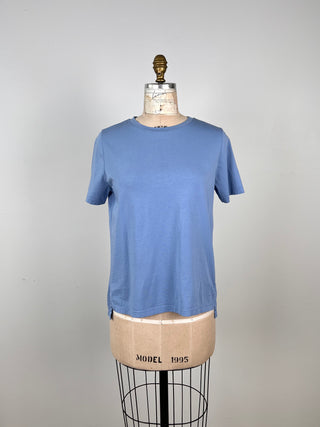 Blue cotton t-shirt (S+)