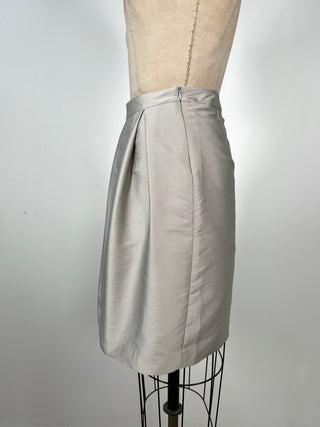 Silver pleated skirt (XS)