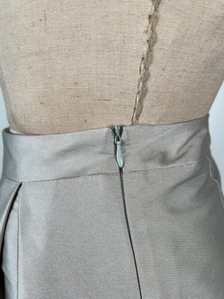 Silver pleated skirt (XS)