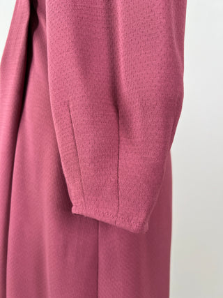 Retro Style Pink Wrap Dress (XS)