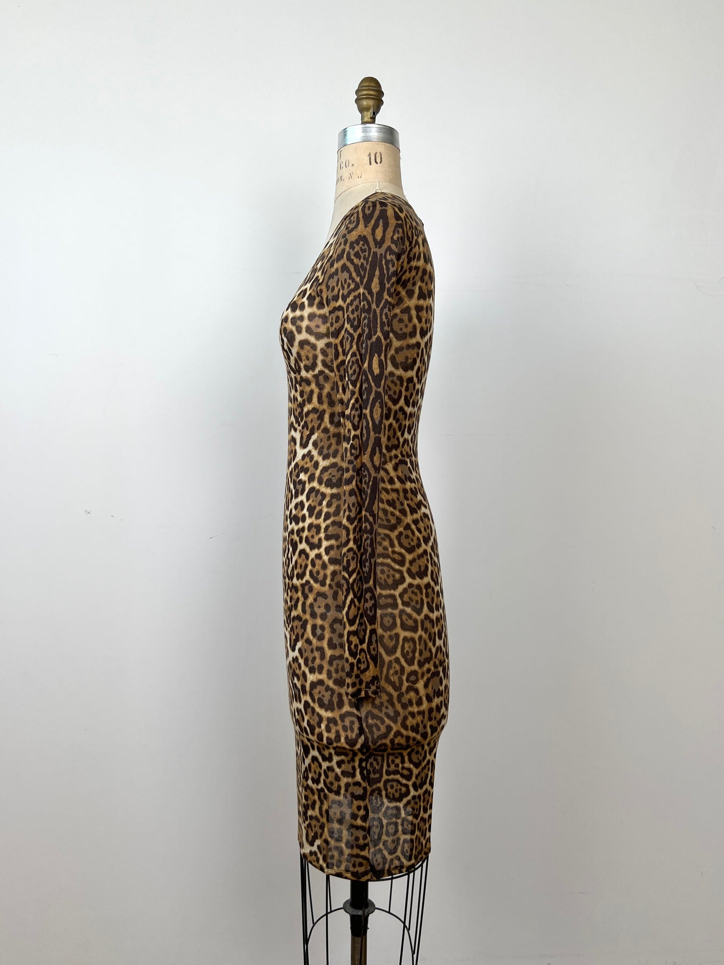 Robe douceur en modal léopard (XS)