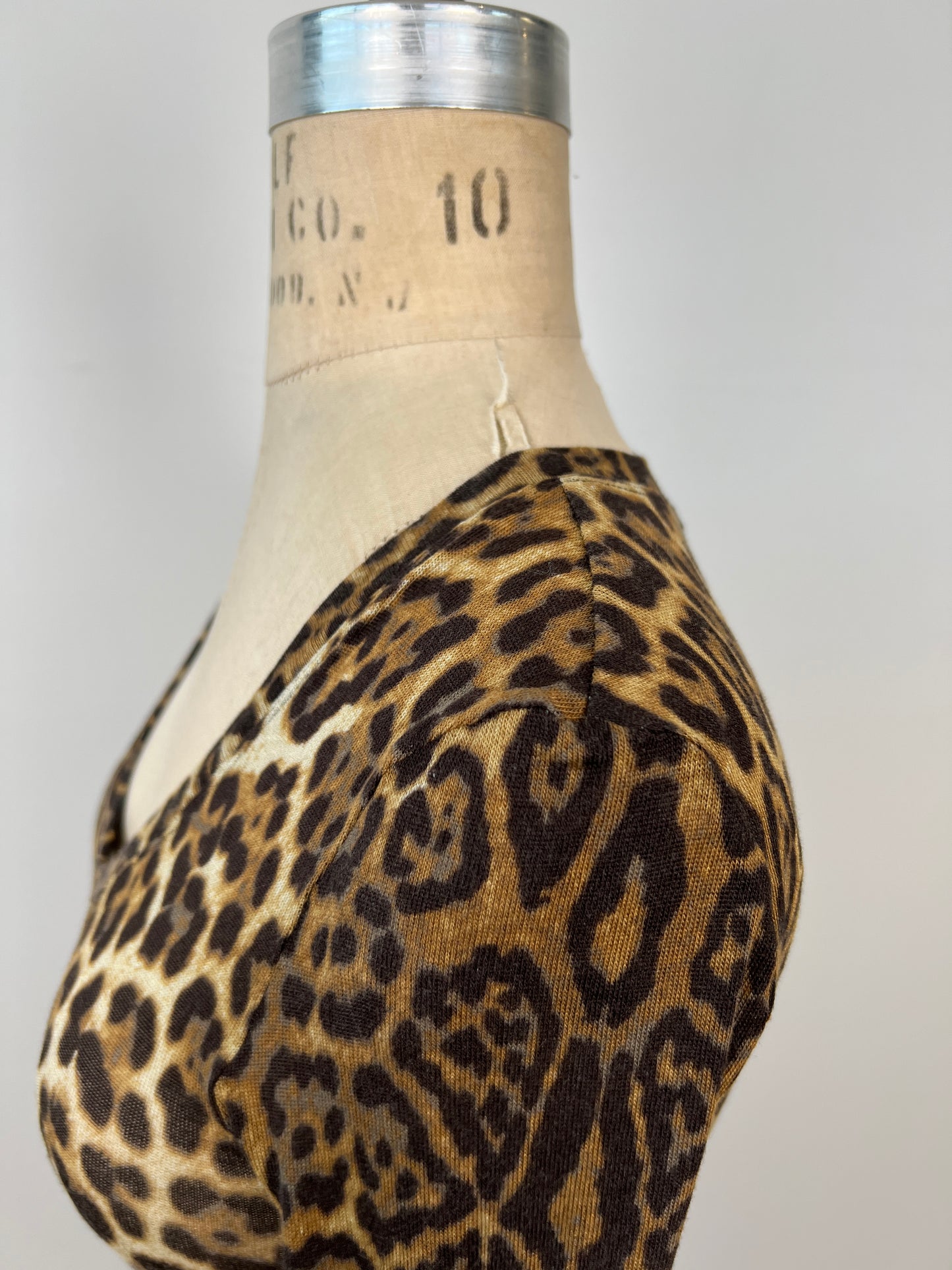 Robe douceur en modal léopard (XS)