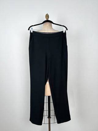 Pantalon noir à revers prince de Galles  (S/M et M/L)