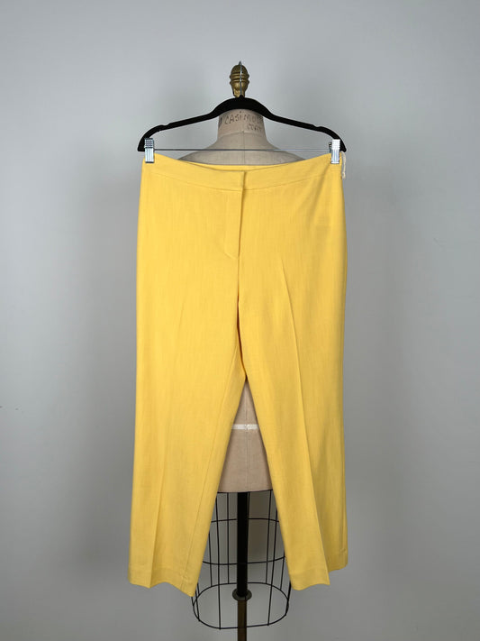 Pantalon tailleur jaune (8 +10)