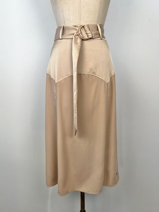 Ivory flared midi skirt (XS)