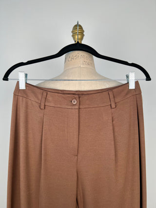 Chocolate Straight Leg Cropped Pants (S)