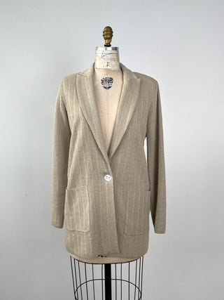 Blazer en tricot de lin et coton lavable (6)