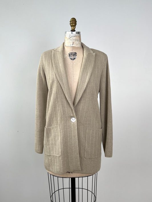 Blazer en tricot de lin et coton lavable (6)