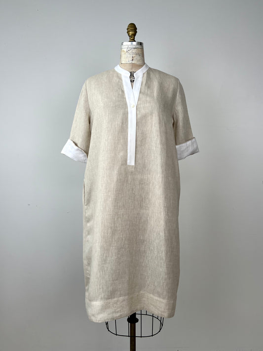 Robe épurée en lin naturel (6 à 10)