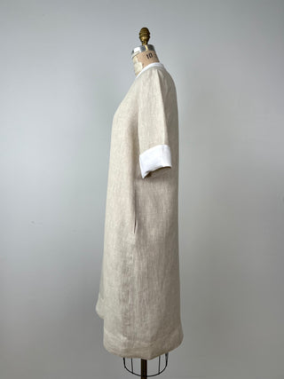 Robe épurée en lin naturel (6 à 10)