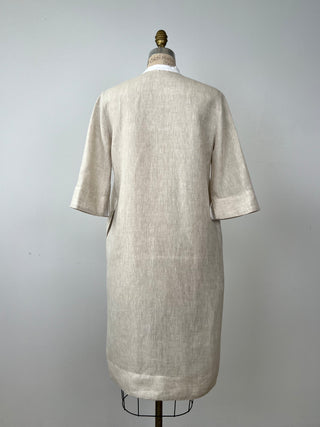 Robe épurée en lin naturel (6 à 10)